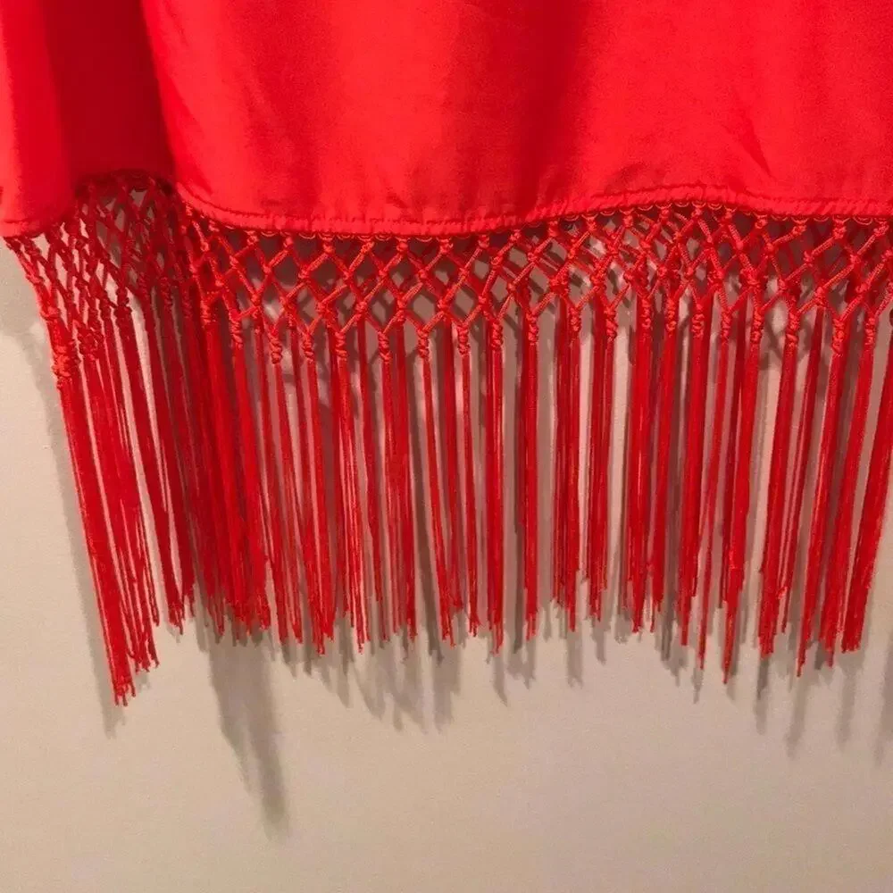MICHAEL Michael Kors Coral Fringe Boxy Fit Top - Picture 3 of 8